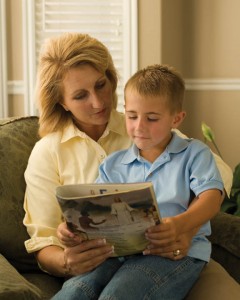 Mormon Teaching a Child