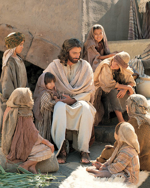 Mormon Jesus Christ and children